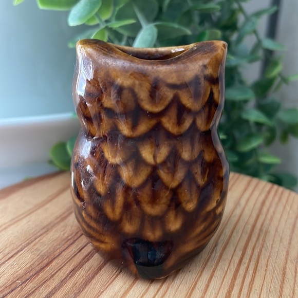 Vintage Owl Ceramic Toothpick Holder - Picture 4 of 6